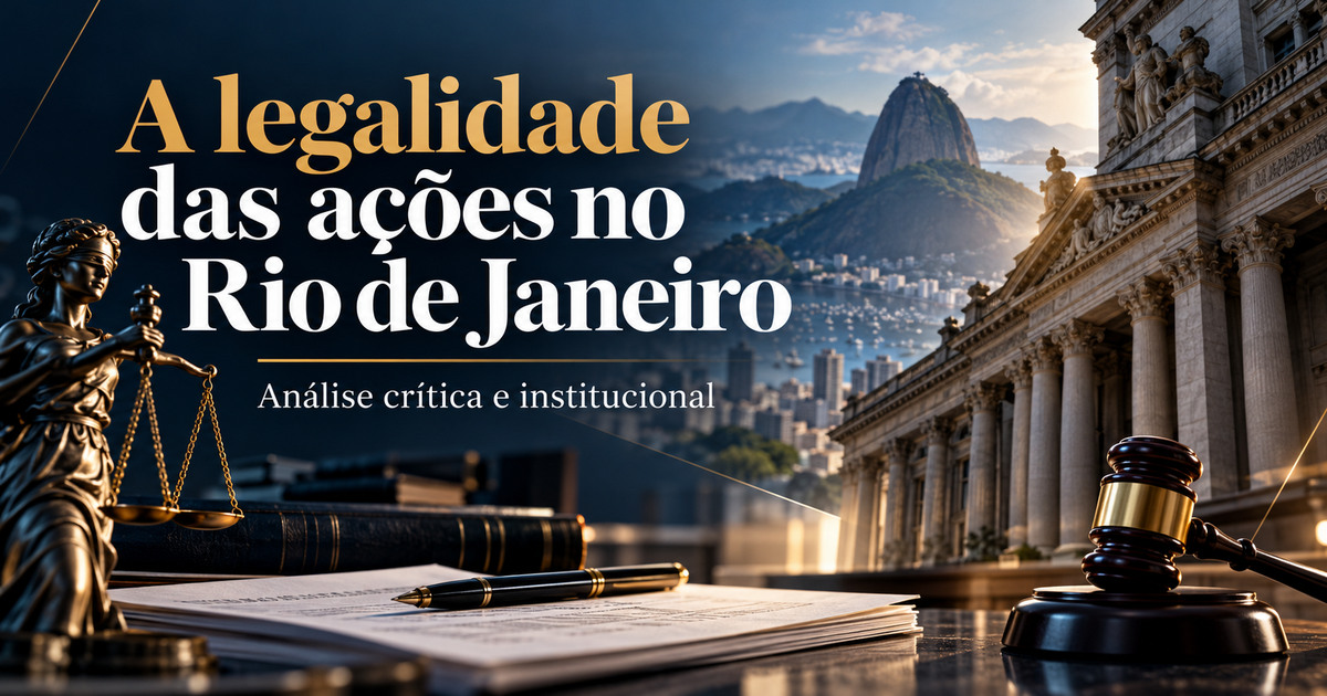 Leia mais sobre o artigo Legalidade das ações de segurança no RJ: como funciona o plano nacional, a atuação estadual e a eventual responsabilização