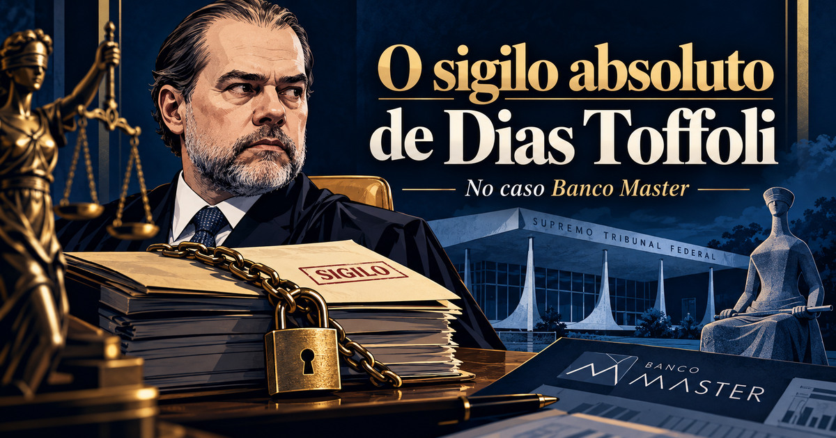 Leia mais sobre o artigo O sigilo absoluto de Dias Toffoli no caso Banco Master